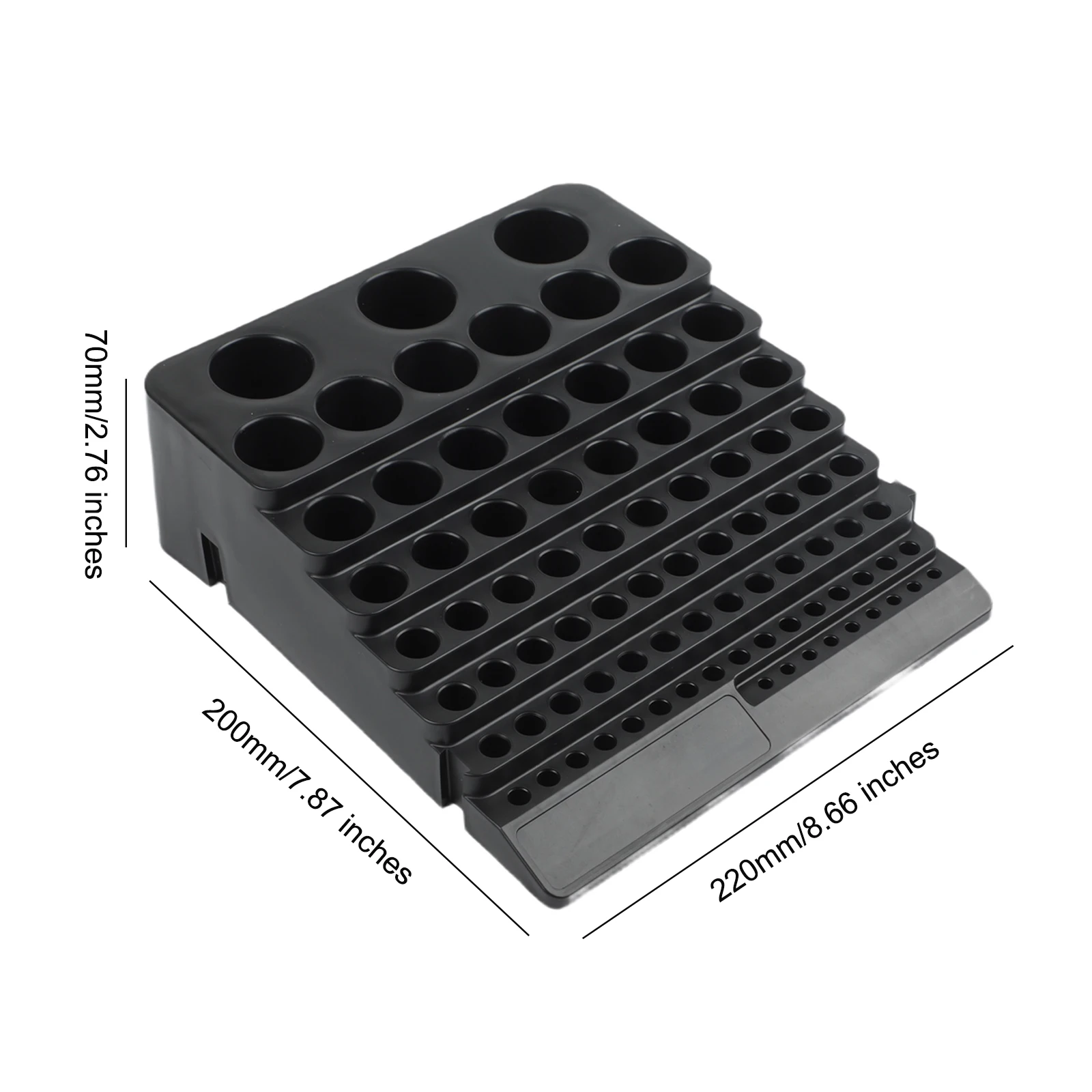 Storage Box Polypropylene Rack with 84 Holes for Milling Cutter CNC Accessories and More Keep Your Workspace Tidy!
Storage Box Polypropylene Rack with 84 Holes for Milling Cutter CNC Accessories and More Keep Your Workspace Tidy!