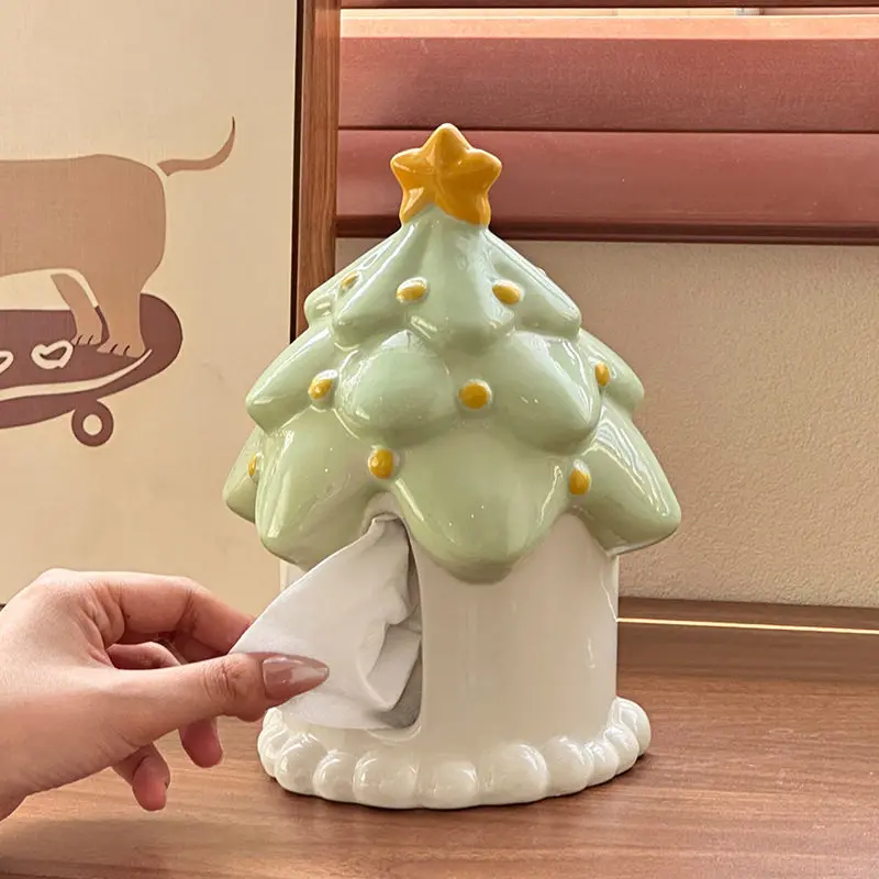 Nordic Ceramic Tree House Tissue Box Ornaments Living Room Bedroom Kitchen Desktop Paper Box Napkin Box Crafts Home Decoration
Nordic Ceramic Tree House Tissue Box Ornaments Living Room Bedroom Kitchen Desktop Paper Box Napkin Box Crafts Home Decoration