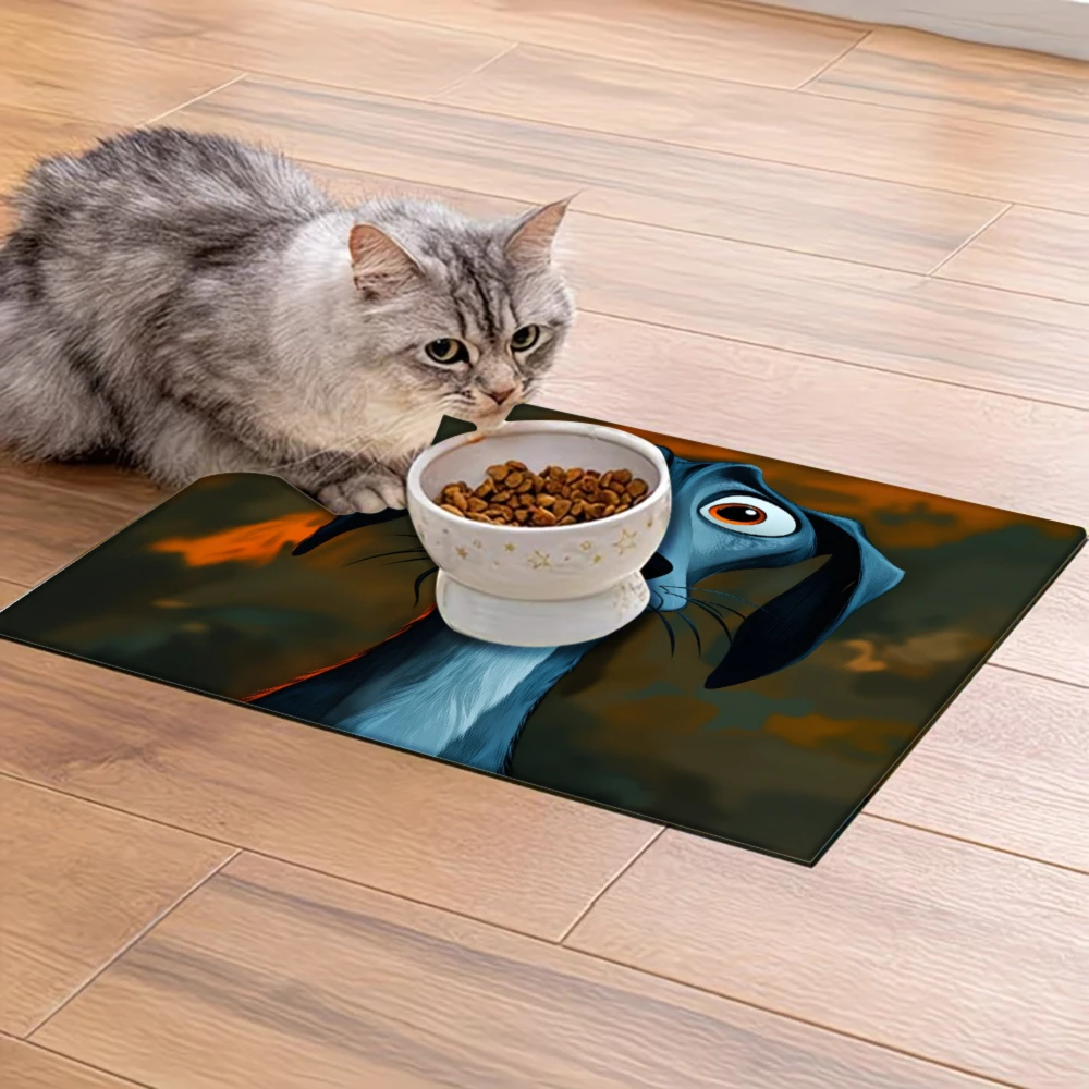 Нескользящий коврик для кормления домашних животных Blue Cat With Orange Sky, товары для животных, защита от брызг и скольжения, коврики для кошек и собак
Нескользящий коврик для кормления домашних животных Blue Cat With Orange Sky, товары для животных, защита от брызг и скольжения, коврики для кошек и собак
