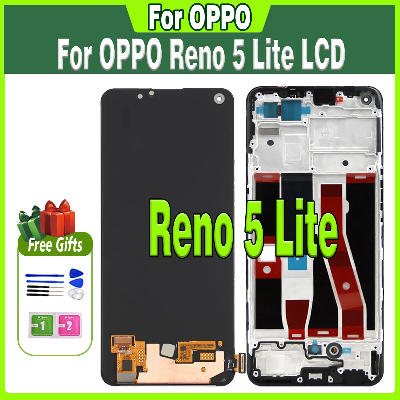 ЖК-дисплей 6,43 дюйма для OPPO Reno 5 Lite CPH2205, сенсорный экран, дигитайзер для Reno 5 Lite, ЖК-экран, сменный дисплей в сборе
ЖК-дисплей 6,43 дюйма для OPPO Reno 5 Lite CPH2205, сенсорный экран, дигитайзер для Reno 5 Lite, ЖК-экран, сменный дисплей в сборе