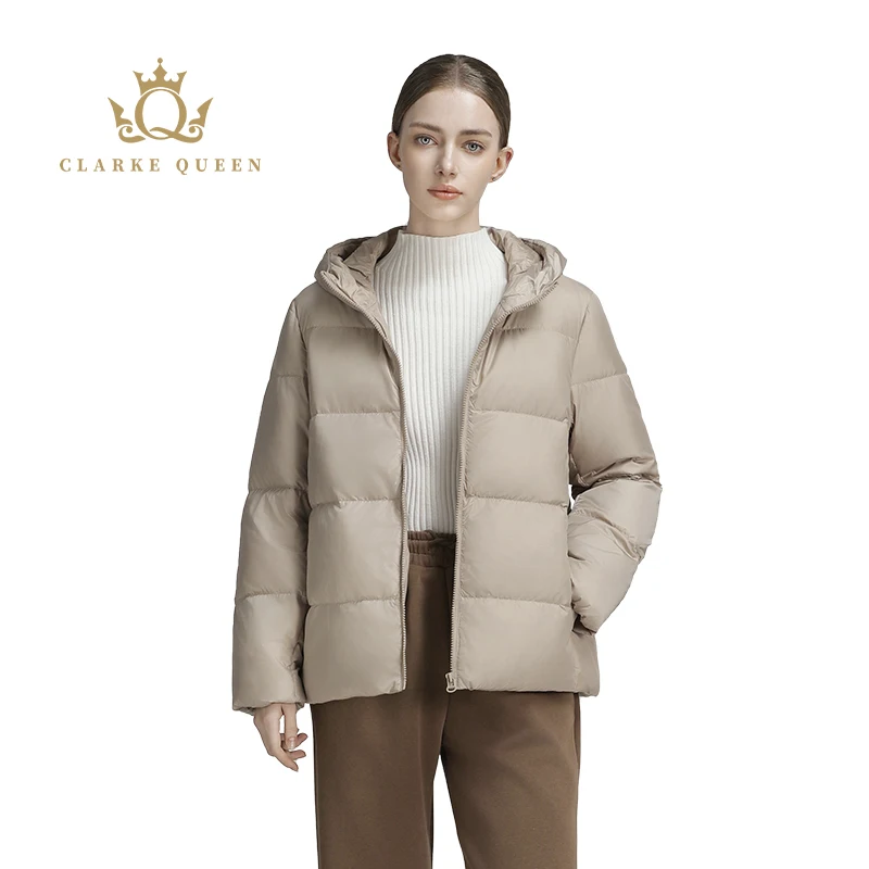 CLARKE QUEEN Winter Jacket for Women White Duck Down Padded Puffer Hooded Casual Thickened Solid Warm Light Weight Short Coat
CLARKE QUEEN Winter Jacket for Women White Duck Down Padded Puffer Hooded Casual Thickened Solid Warm Light Weight Short Coat