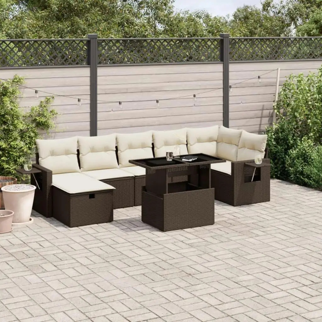 Adjustable Armrests Brown PE Rattan Large Garden Sofa Set Outdoor Furniture Comfort and Style
Adjustable Armrests Brown PE Rattan Large Garden Sofa Set Outdoor Furniture Comfort and Style