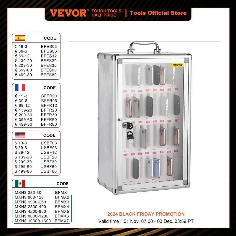 Шкаф для мобильного телефона VEVOR с 36 отделениями, серебристый, алюминиевый сплав, карманная карта, настенный шкаф для хранения, ящик для классной комнаты, офиса, спортзала
Шкаф для мобильного телефона VEVOR с 36 отделениями, серебристый, алюминиевый сплав, карманная карта, настенный шкаф для хранения, ящик для классной комнаты, офиса, спортзала
