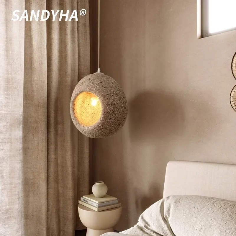 SANDYHA Japanese Retro Pendant Light Bird Nest Lampshade Design Restaurant Chandelier Living Room Decor Bedroom Bedside Lamp
SANDYHA Japanese Retro Pendant Light Bird Nest Lampshade Design Restaurant Chandelier Living Room Decor Bedroom Bedside Lamp