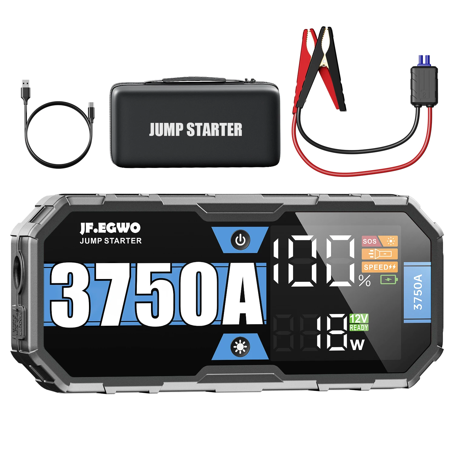 Wholesale High-capacity Powerful 22000mAh 12V Digital Screen Portable Spark Proof Power Bank Car Jump Starter
Wholesale High-capacity Powerful 22000mAh 12V Digital Screen Portable Spark Proof Power Bank Car Jump Starter