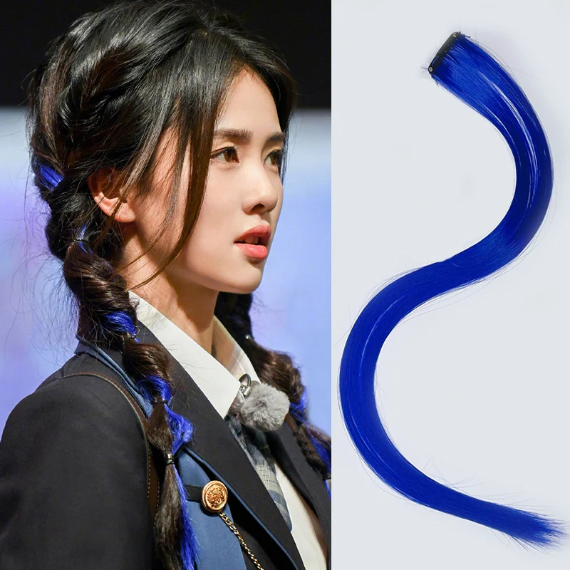1/2Pcs 45cm Dark Blue Color Straight Hair Extensions Clip in Hairpieces Jumbo Hair Extension For Women DIY Hair Braids Styling
1/2Pcs 45cm Dark Blue Color Straight Hair Extensions Clip in Hairpieces Jumbo Hair Extension For Women DIY Hair Braids Styling