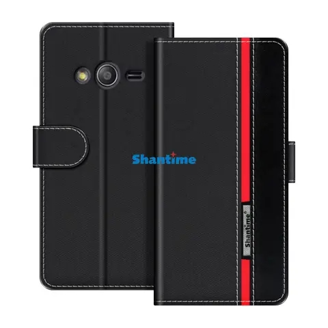 compatibile con Samsung Galaxy Ace 4 Galaxy V Plus Galaxy Trend 2 Trend 2 Lite Duos custodia protettiva portafoglio copertina per cellulare