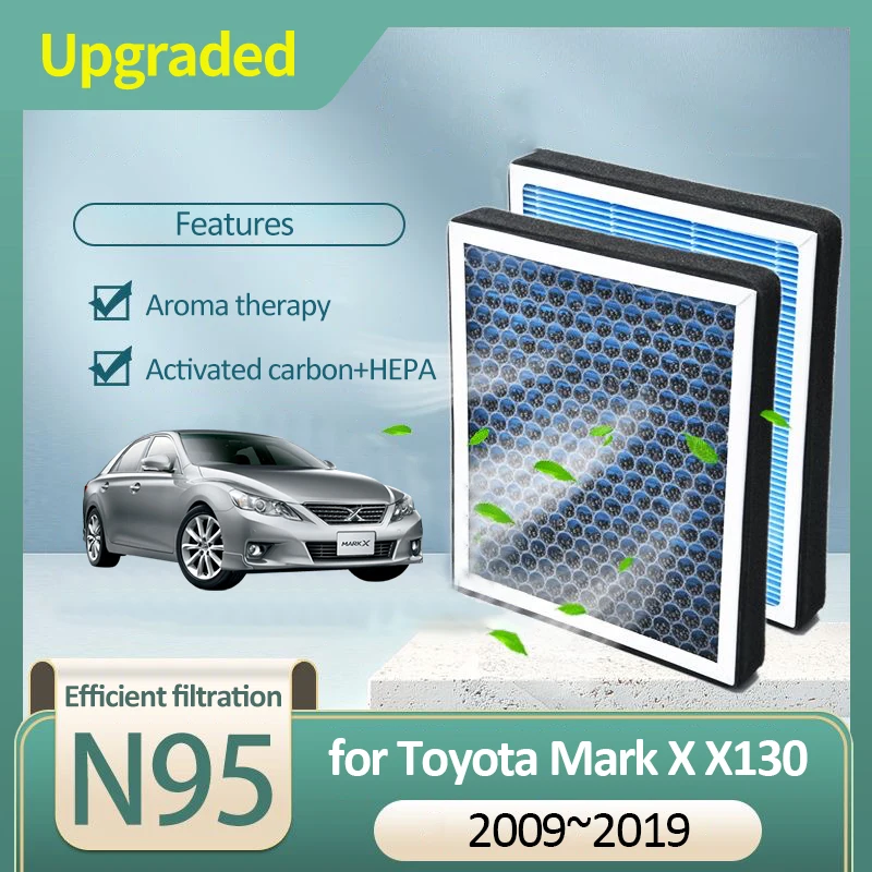 Воздушный фильтр с активированным углем для Toyota Mark X, X130, MK2, 2009, 2010, 2011, 2012, 2013, 2014, 2015, 2016, 2017, 2018, 2019, автомобильные аксессуары
Воздушный фильтр с активированным углем для Toyota Mark X, X130, MK2, 2009, 2010, 2011, 2012, 2013, 2014, 2015, 2016, 2017, 2018, 2019, автомобильные аксессуары