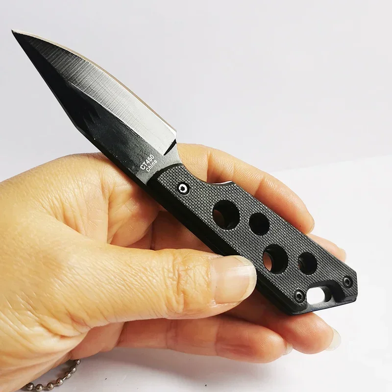 New outdoor mini straight knife with K sheath high quality stainless steel utility knife self-defense adventure travel edc knife
New outdoor mini straight knife with K sheath high quality stainless steel utility knife self-defense adventure travel edc knife