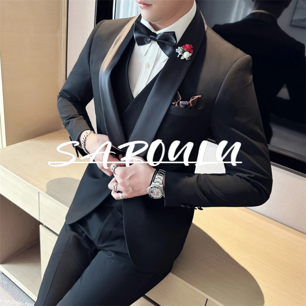 Black Shawl Lapel Jacket, Charming Formal Men's Suit, Elegant One Button Groom Wear, Dancing Tuxedo, New Arrival, Fast Shipping
Black Shawl Lapel Jacket, Charming Formal Men's Suit, Elegant One Button Groom Wear, Dancing Tuxedo, New Arrival, Fast Shipping