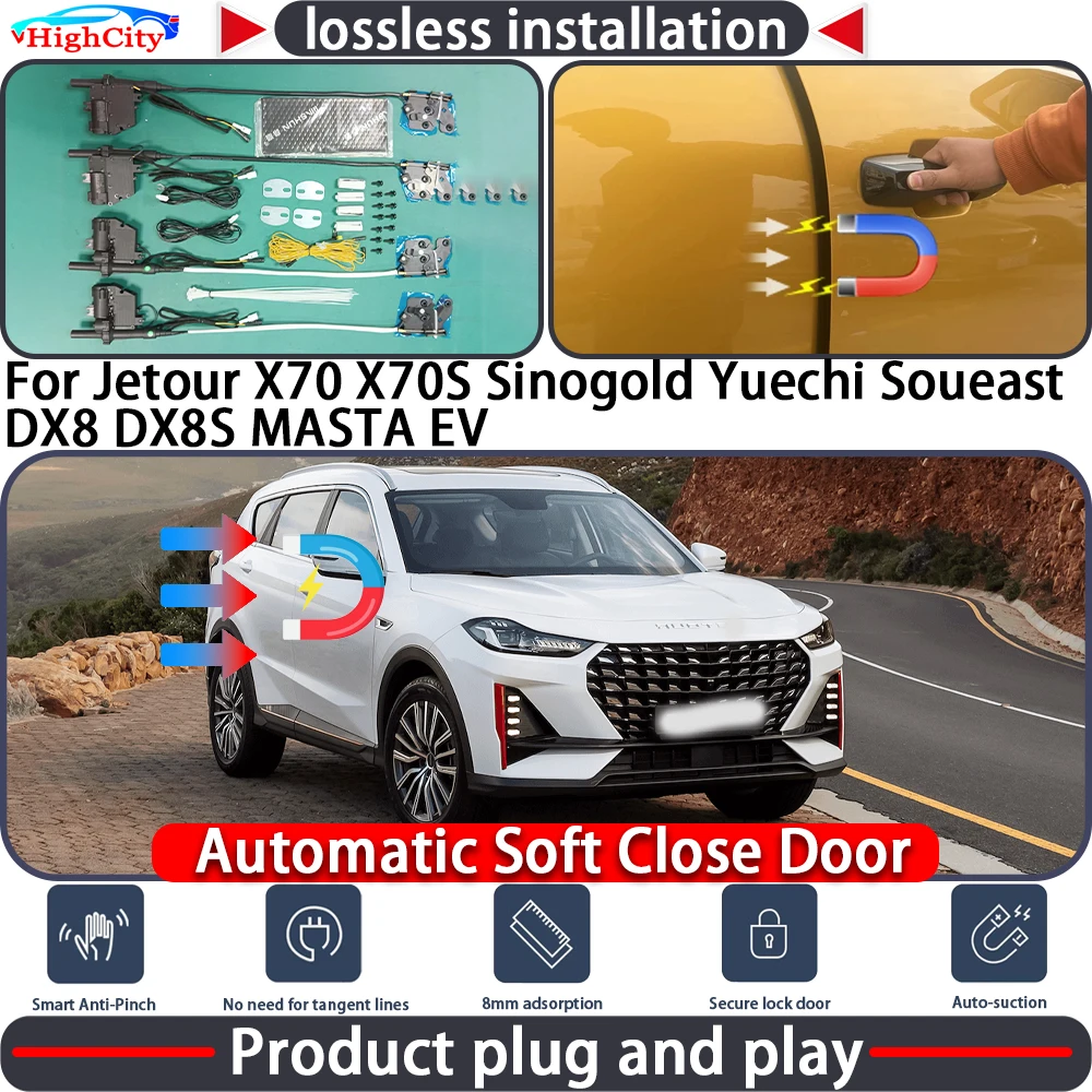 Closing Door Lock Actuator for Jetour X70 X70S Sinogold Yuechi Soueast DX8 DX8S MASTA EV Soft Close Power Latch System Auto Pull
Closing Door Lock Actuator for Jetour X70 X70S Sinogold Yuechi Soueast DX8 DX8S MASTA EV Soft Close Power Latch System Auto Pull