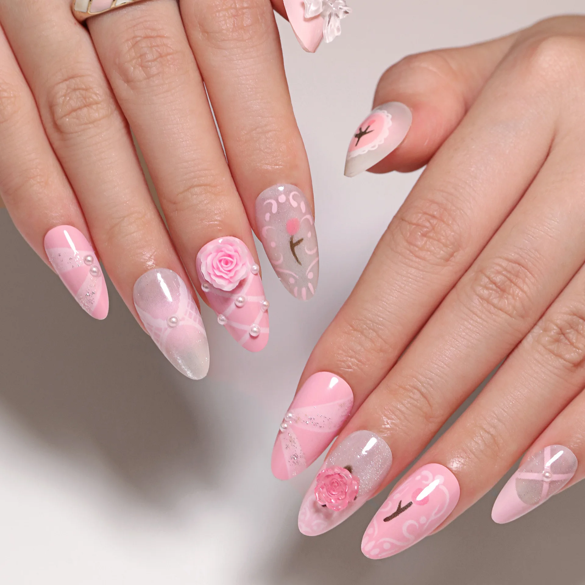 24pcs Press on Nails French Pink 3D Flower Tulip Ribbon Full Coverage Nail Tips for Women&Girl Removable Wearable Nail Art
24pcs Press on Nails French Pink 3D Flower Tulip Ribbon Full Coverage Nail Tips for Women&Girl Removable Wearable Nail Art