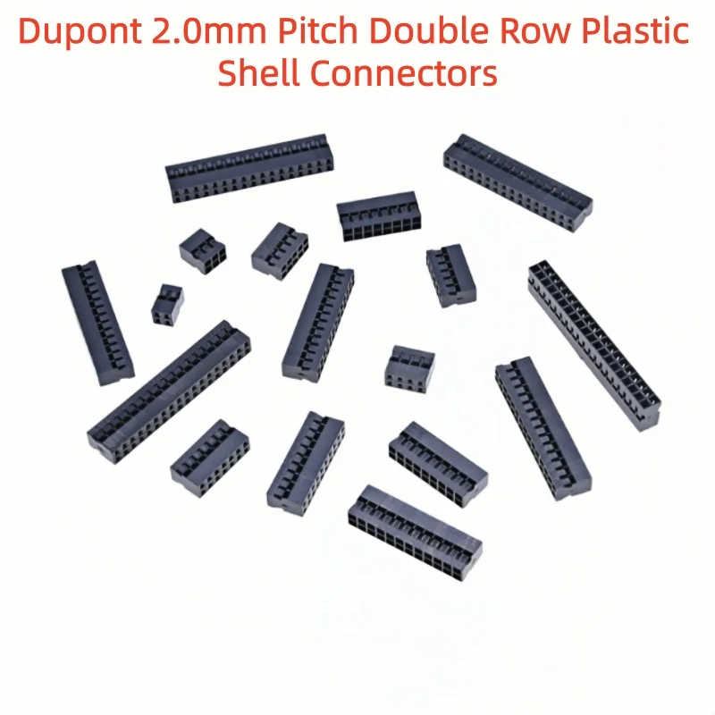 50PCS Dupont 2.0mm Pitch Double Row Plastic Shell Connectors Housing 2x2P-2x20P for Electronics
50PCS Dupont 2.0mm Pitch Double Row Plastic Shell Connectors Housing 2x2P-2x20P for Electronics