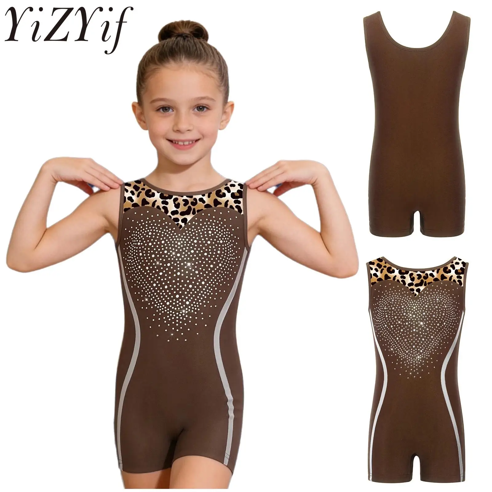 Kids Girls Ballet Gymnastics Dance Leotard Sleeveless Rhinestones Color Block Jumpsuit for Themed Party Carnival Festival
Kids Girls Ballet Gymnastics Dance Leotard Sleeveless Rhinestones Color Block Jumpsuit for Themed Party Carnival Festival