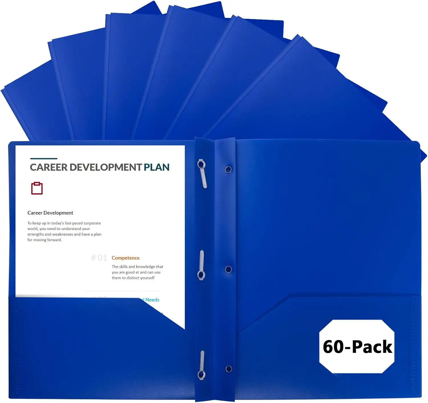 Набор из 60 синих пластиковых папок с карманами и застежками для школы, офиса, дома — вмещают бумагу формата Letter.
Набор из 60 синих пластиковых папок с карманами и застежками для школы, офиса, дома — вмещают бумагу формата Letter.
