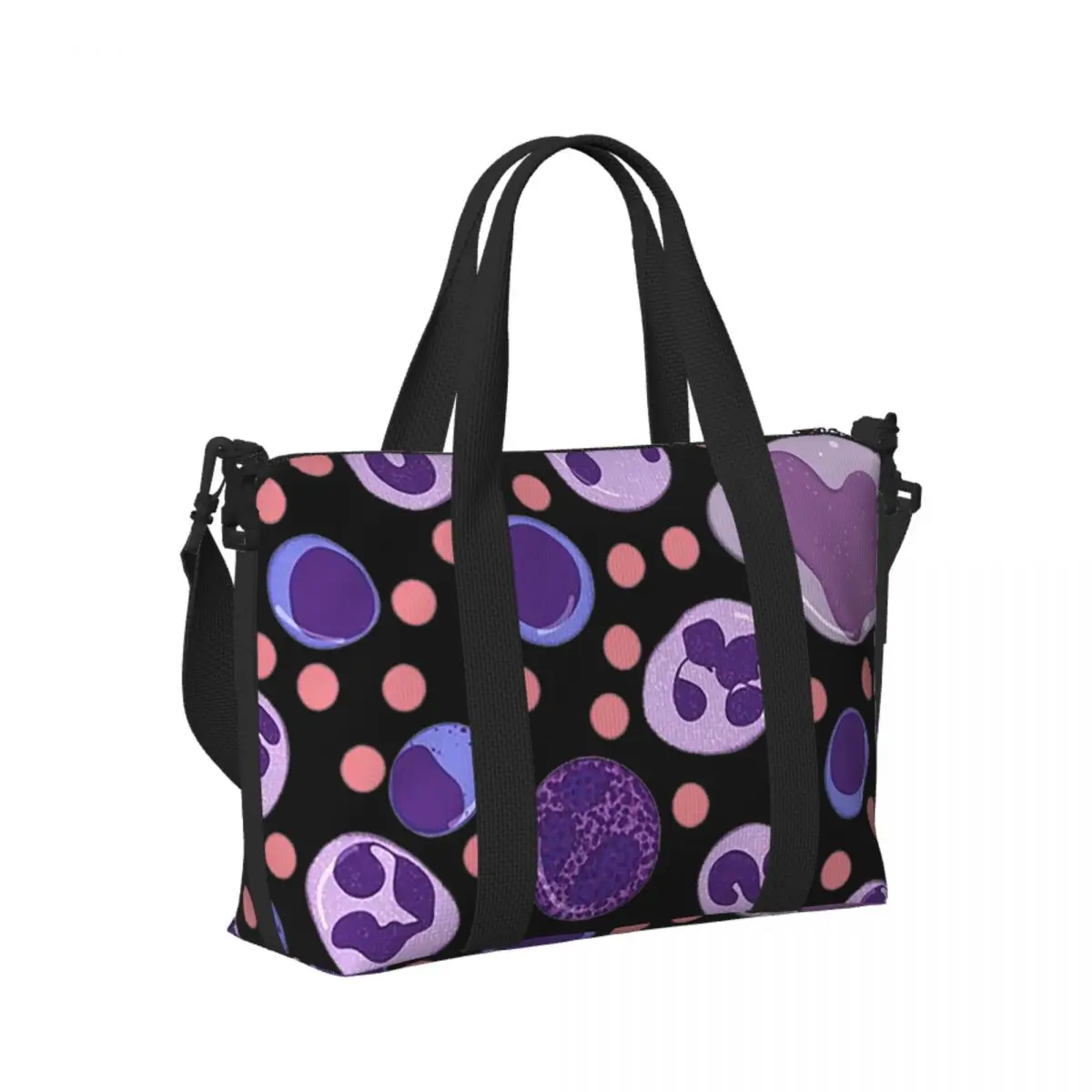 Custom Large White Blood Cell Pattern Beach Travel Bag Large Capacity Tote Bags for Gym Yoga Women Shopping Duffle Shoulder Bag
Custom Large White Blood Cell Pattern Beach Travel Bag Large Capacity Tote Bags for Gym Yoga Women Shopping Duffle Shoulder Bag