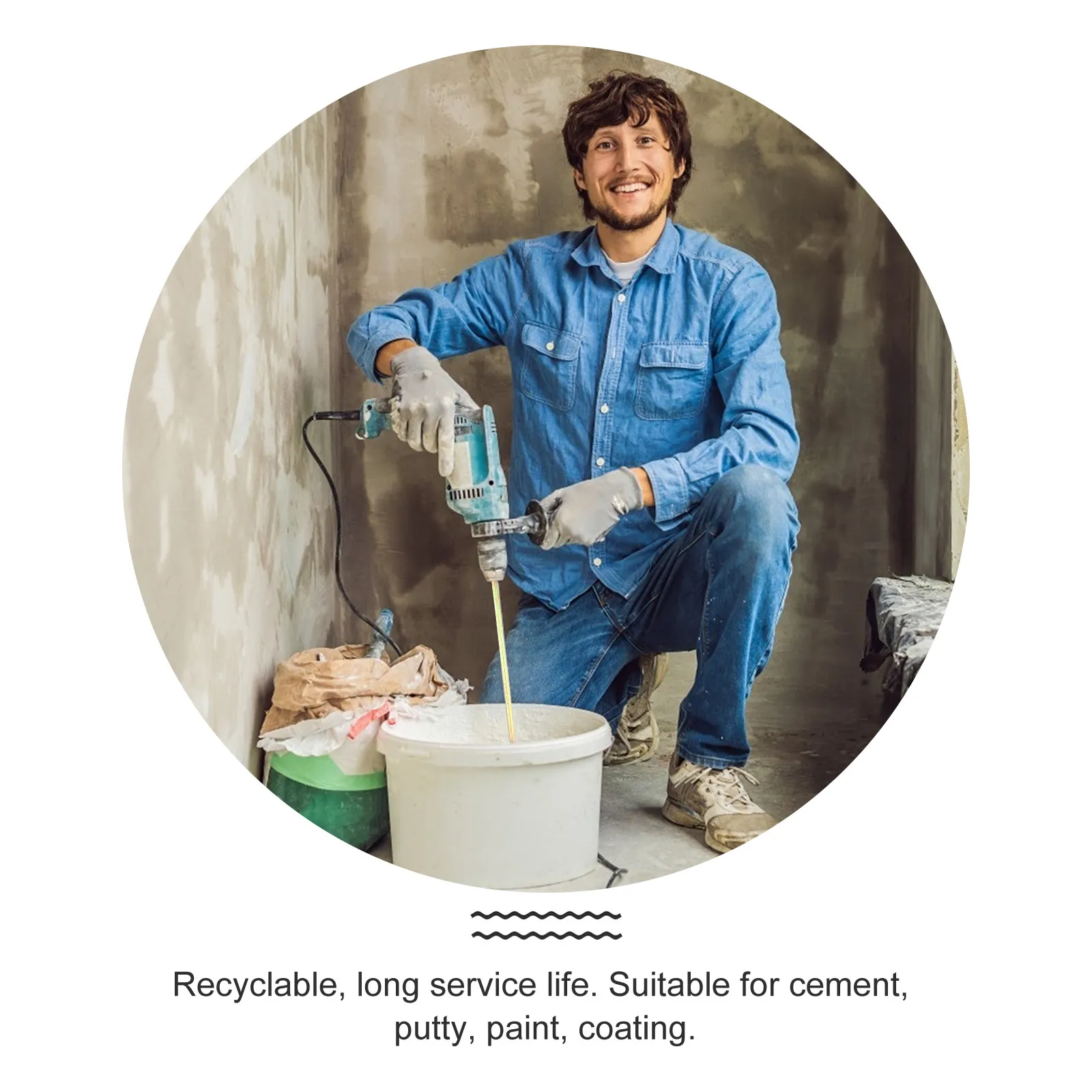 Высококачественная мешалка из высокоуглеродистой стали, прочная, износостойкая, для смешивания краски, цемента и покрытий, многоразовая, усиленная
Высококачественная мешалка из высокоуглеродистой стали, прочная, износостойкая, для смешивания краски, цемента и покрытий, многоразовая, усиленная