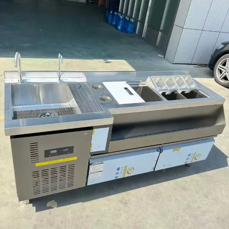 1.8meters Long Custom Made Bubble Tea Preparing Refrigerate Working Counter Milktea bar Bubble Tea Machine
1.8meters Long Custom Made Bubble Tea Preparing Refrigerate Working Counter Milktea bar Bubble Tea Machine