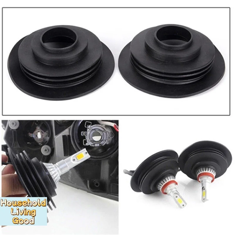 【1PC Soft Rubber Dust Cover For Car Auto Headlight Universal LED Light Seal Cap】
【1PC Soft Rubber Dust Cover For Car Auto Headlight Universal LED Light Seal Cap】