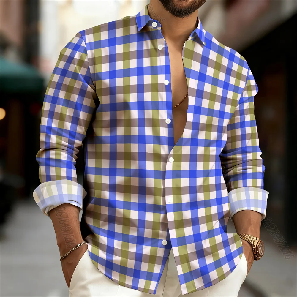 New men's plaid long-sleeved shirt, business wrinkle-free shirt, versatile casual cardigan for spring and autumn.
New men's plaid long-sleeved shirt, business wrinkle-free shirt, versatile casual cardigan for spring and autumn.