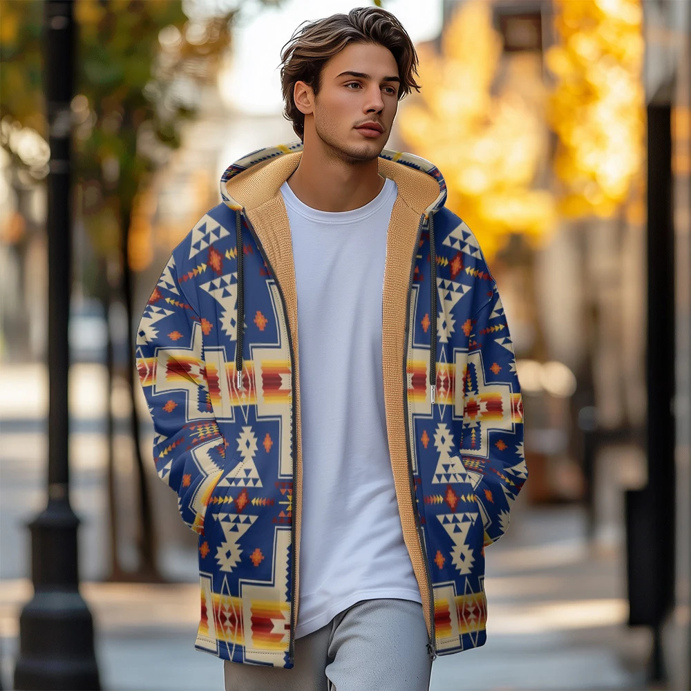 Man winter clothing, New in Down Coats, Graphic Mosaic design unique cotton-padded jacket clothing, feather print pocket zipper
Man winter clothing, New in Down Coats, Graphic Mosaic design unique cotton-padded jacket clothing, feather print pocket zipper