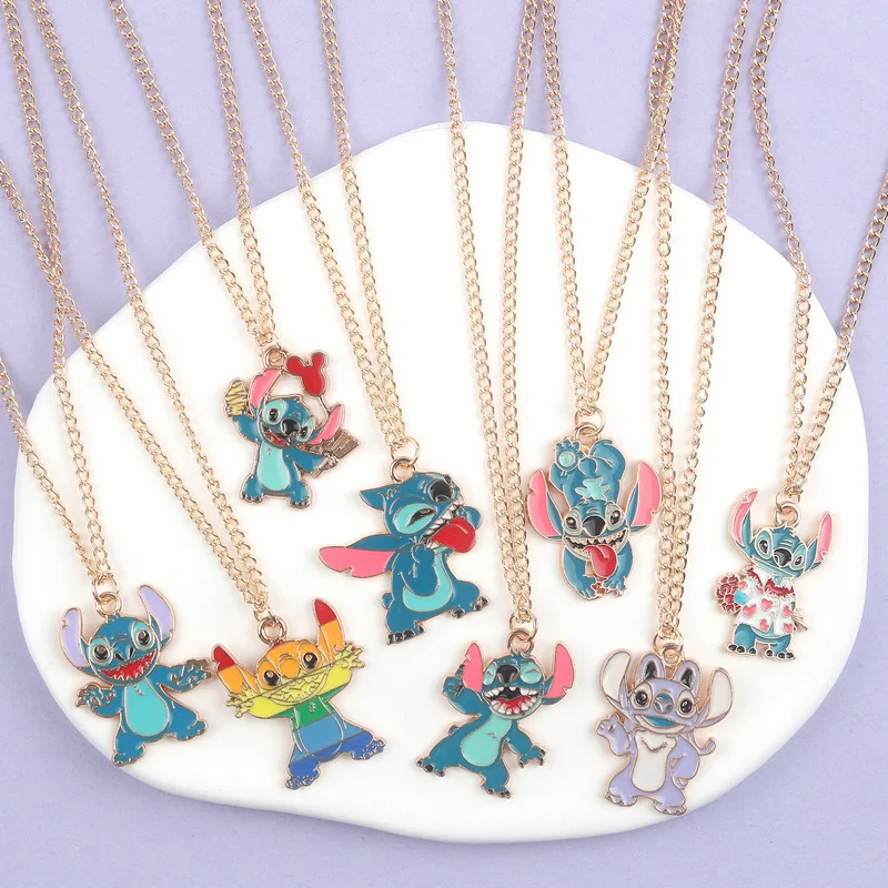 MINISO Stitch Cartoon Pendant Necklace for Girls Kawaii Anime Accessories Lilo & Stitch Decoration Toy Birthday Gifts
MINISO Stitch Cartoon Pendant Necklace for Girls Kawaii Anime Accessories Lilo & Stitch Decoration Toy Birthday Gifts