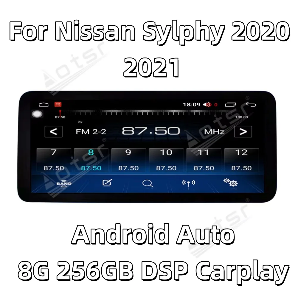 Для Nissan Sylphy 2020-2021: Автомобильный мультимедийный видеоплеер Android 14 с GPS, автомагнитола с Bluetooth-приемником, головное устройство
Для Nissan Sylphy 2020-2021: Автомобильный мультимедийный видеоплеер Android 14 с GPS, автомагнитола с Bluetooth-приемником, головное устройство