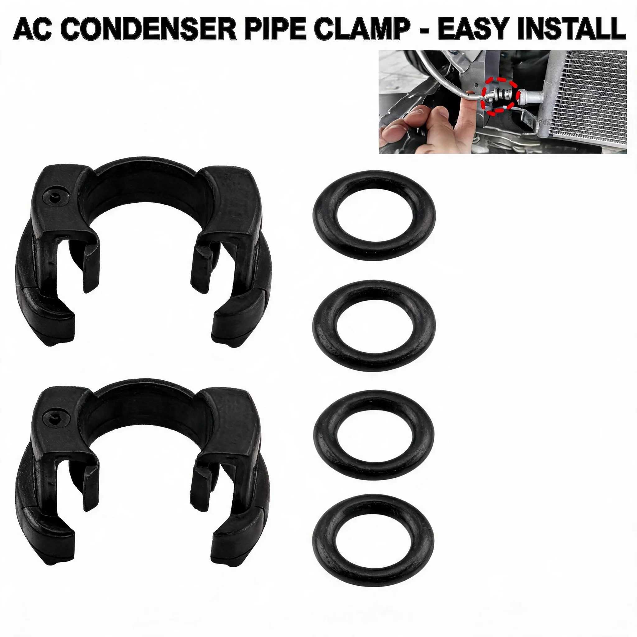 Precise Fit 1/2set A/C Condensor Hard Line Lock Clamp Clip For Toyota 2018-2022 88718-1E150 Air Conditioning Duct Buckle
Precise Fit 1/2set A/C Condensor Hard Line Lock Clamp Clip For Toyota 2018-2022 88718-1E150 Air Conditioning Duct Buckle