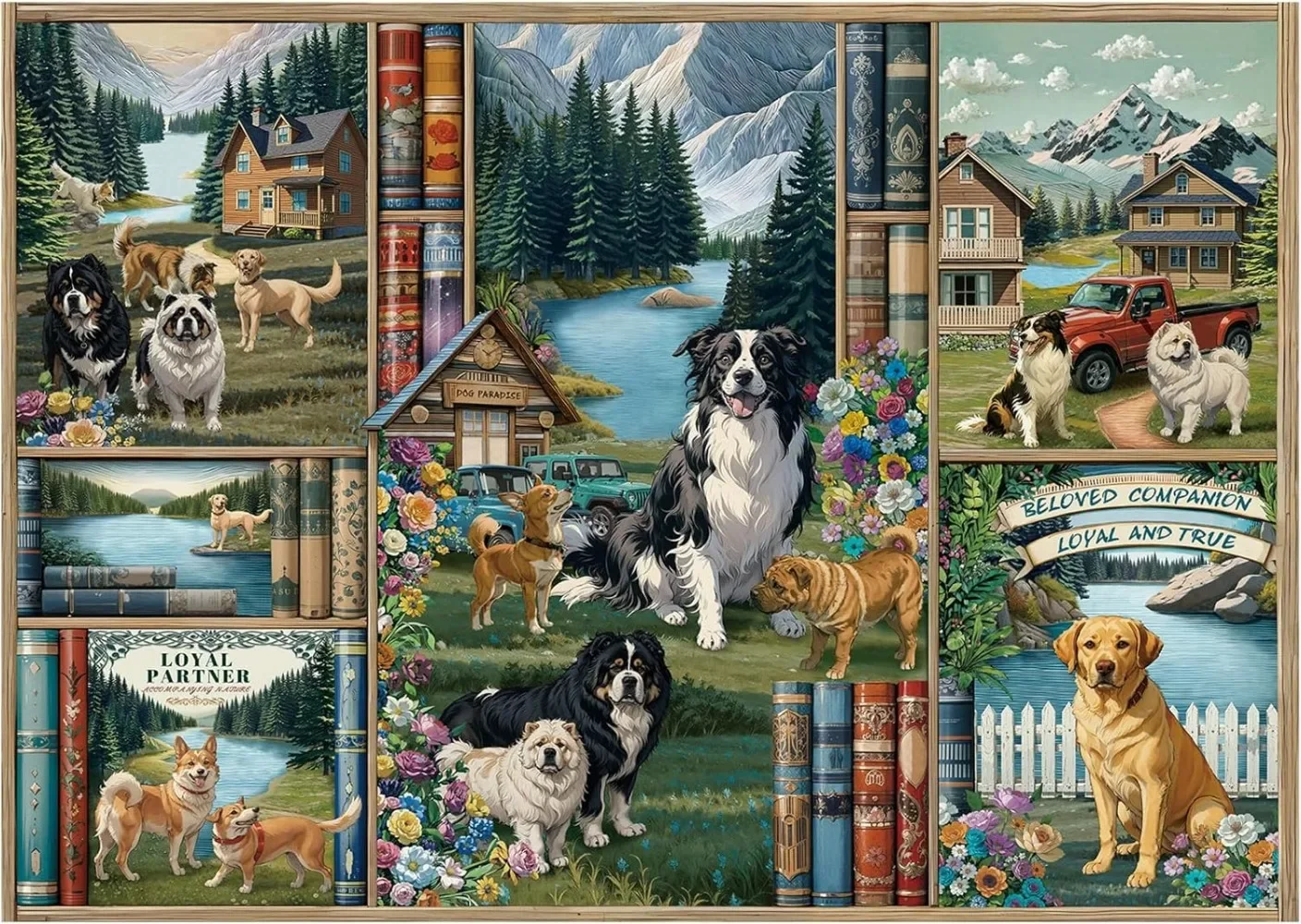 Dogs Nature Landscape 120/300/500/1000 Pieces Art Jigsaw Puzzles Brain Training Challenging Educational Toys for Adults Kids
Dogs Nature Landscape 120/300/500/1000 Pieces Art Jigsaw Puzzles Brain Training Challenging Educational Toys for Adults Kids