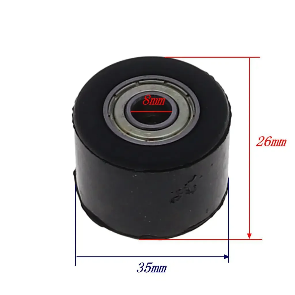 Chain Tensioner Pulley Guide 8MM Rolling with Bearing for Dirt Pit Bike 125/140/150/160cc CRF70 90 110 TTR100 KLX65
Chain Tensioner Pulley Guide 8MM Rolling with Bearing for Dirt Pit Bike 125/140/150/160cc CRF70 90 110 TTR100 KLX65