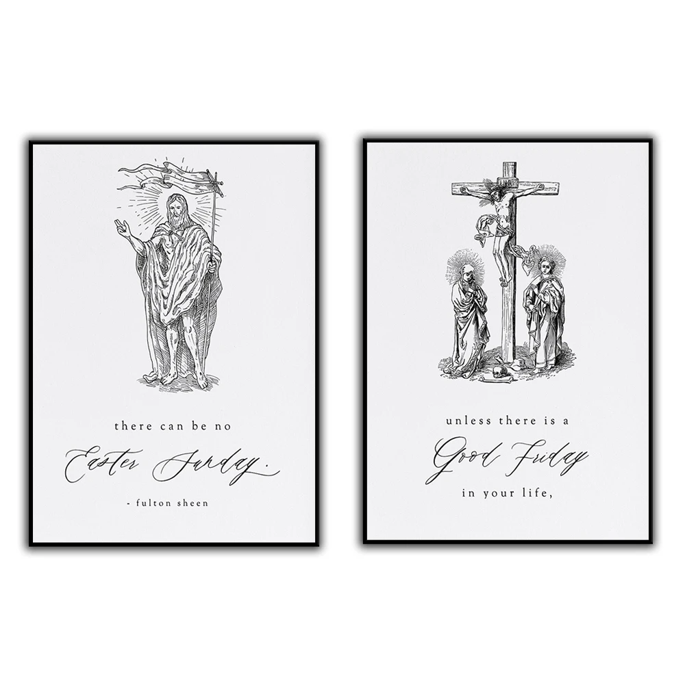 Good Friday Easter Sunday Printable Wall Art - Fulton Sheen Quote - Catholic Wall Art - Catholic Home Decor
Good Friday Easter Sunday Printable Wall Art - Fulton Sheen Quote - Catholic Wall Art - Catholic Home Decor
