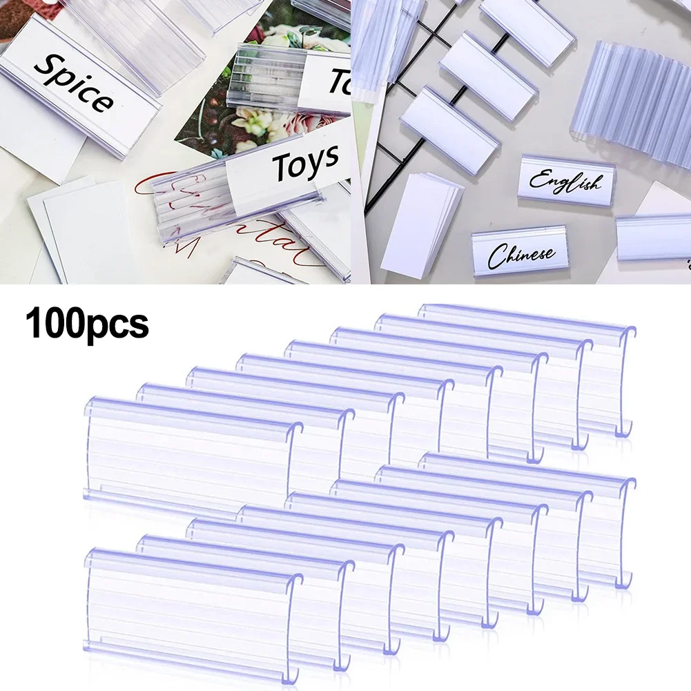 Insert Label Holders Label Paper Inventory Management Snap-on Mechanism 32mm Height Label Area Compatible With 1-14 Wire Shelves
Insert Label Holders Label Paper Inventory Management Snap-on Mechanism 32mm Height Label Area Compatible With 1-14 Wire Shelves