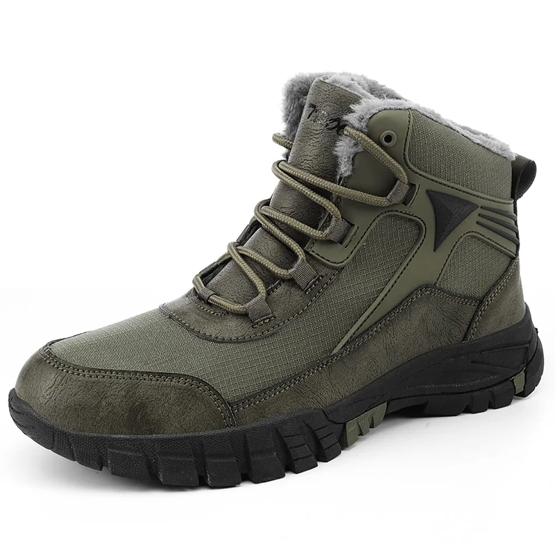 Snow Boots Men's Winter Velvet Thickeneded High-Top Shoes Men's Outdoor Mountaineering Large Size 46 Non-Slip Waterproof Large Cotton Shoes
Snow Boots Men's Winter Velvet Thickeneded High-Top Shoes Men's Outdoor Mountaineering Large Size 46 Non-Slip Waterproof Large Cotton Shoes