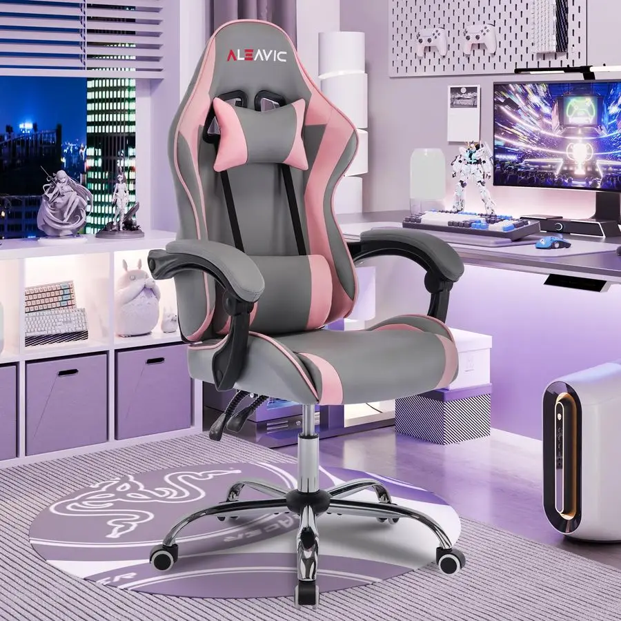Gaming Chair with Massager, Fabric Gaming Chairs for Adults, Ergonomic Gamer Chair with Adjustable Headrest and Lumbar Support
Gaming Chair with Massager, Fabric Gaming Chairs for Adults, Ergonomic Gamer Chair with Adjustable Headrest and Lumbar Support