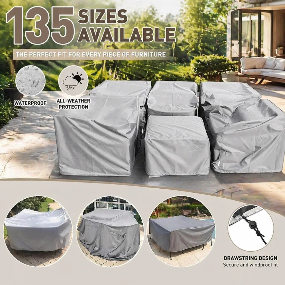 Outdoor Garden Furniture Cover for Sofa Table Chair Patio Bench Waterproof Wind-Proof Anti-UV Against Rain Snow
Outdoor Garden Furniture Cover for Sofa Table Chair Patio Bench Waterproof Wind-Proof Anti-UV Against Rain Snow
