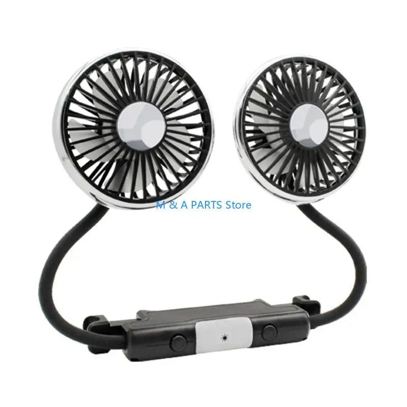 U1JF Auto Rear Cooling Fan Headrest Fan USB 3 Gear Adjustable 360 Rotating
U1JF Auto Rear Cooling Fan Headrest Fan USB 3 Gear Adjustable 360 Rotating