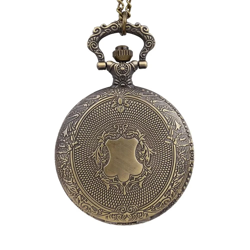 8129New European retro quartz pocket watch large double-sided engraving wall chart shield open cover pocket watch with chain
8129New European retro quartz pocket watch large double-sided engraving wall chart shield open cover pocket watch with chain