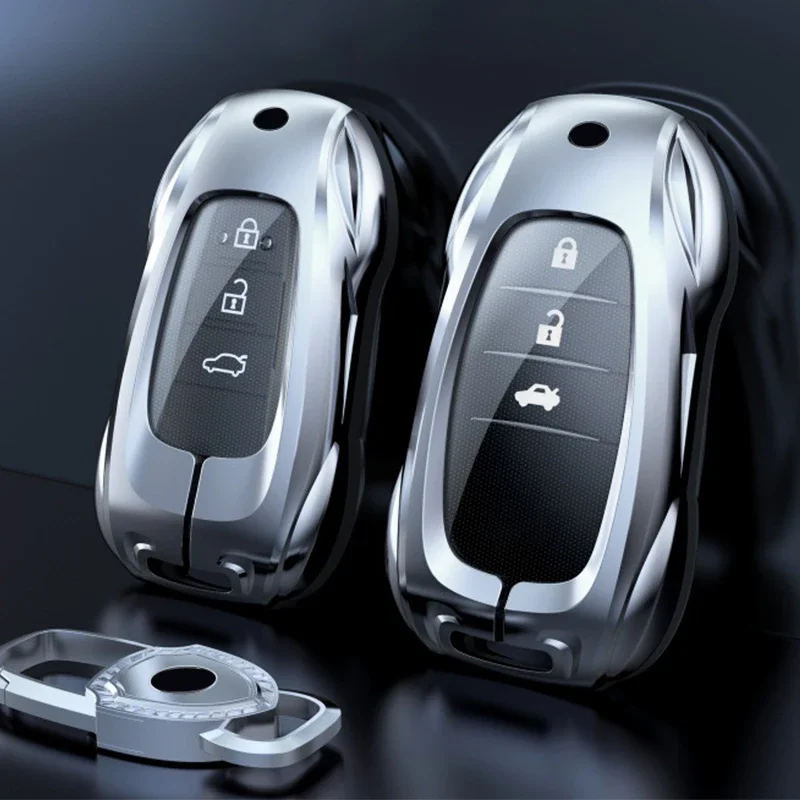 Zinc Alloy Car Remote Key Case Cover For Toyota Corolla Camry Prius RAV4 CHR Fortuner Land Cruiser Crown Prado Car Accessories
Zinc Alloy Car Remote Key Case Cover For Toyota Corolla Camry Prius RAV4 CHR Fortuner Land Cruiser Crown Prado Car Accessories