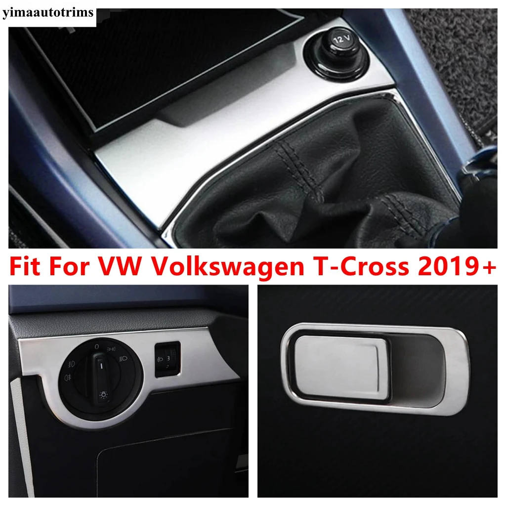 Car Head Light Lamp Panel / Cigarette Lighter / Glove Box Cover Trim Accessories For VW Volkswagen T-Cross T Cross 2019 - 2023
Car Head Light Lamp Panel / Cigarette Lighter / Glove Box Cover Trim Accessories For VW Volkswagen T-Cross T Cross 2019 - 2023