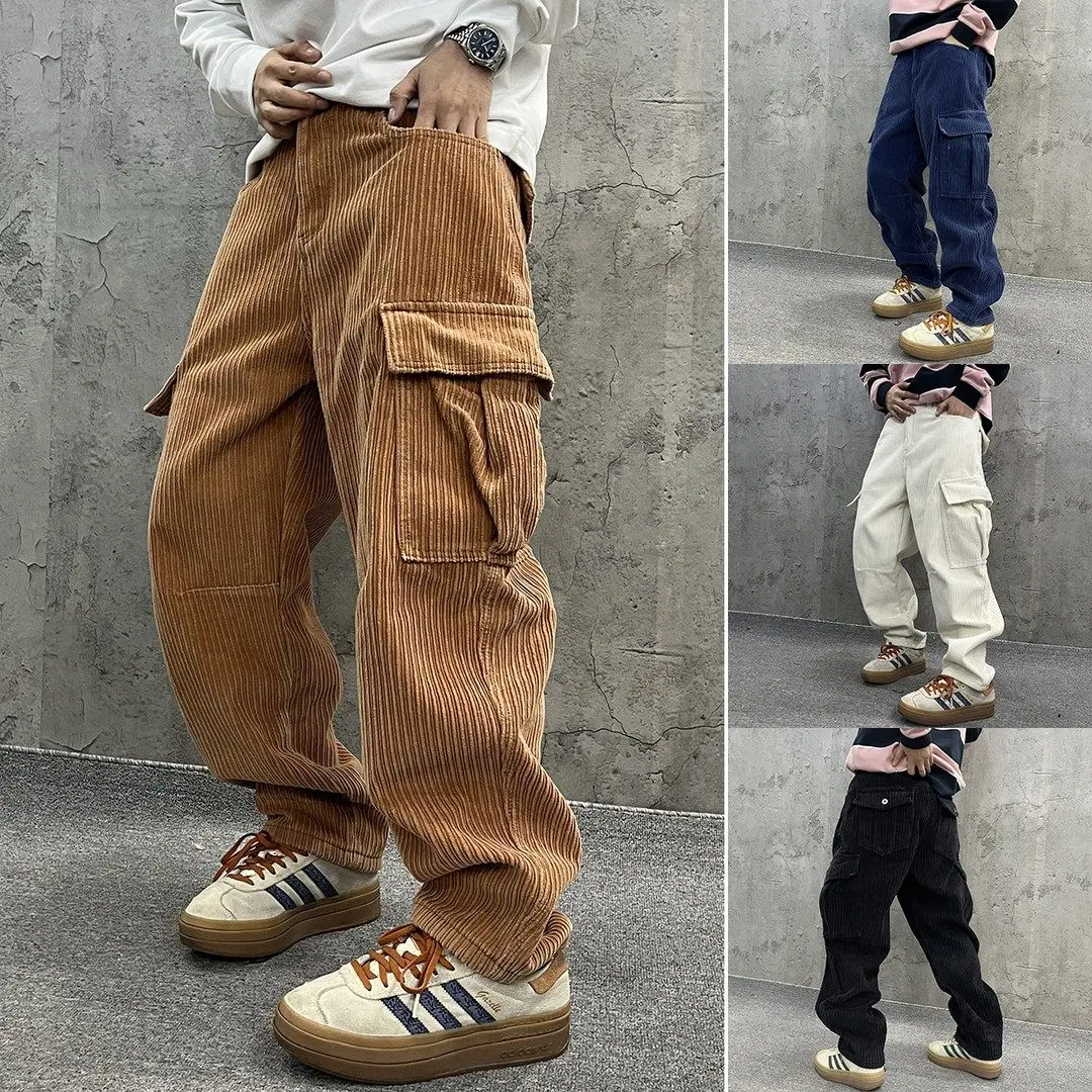 Thickened Fleece Lined Corduroy Workwear Pants Men's Women's Casual Trousers Warm Breathable Autumn Winter Fashion Clothes
Thickened Fleece Lined Corduroy Workwear Pants Men's Women's Casual Trousers Warm Breathable Autumn Winter Fashion Clothes