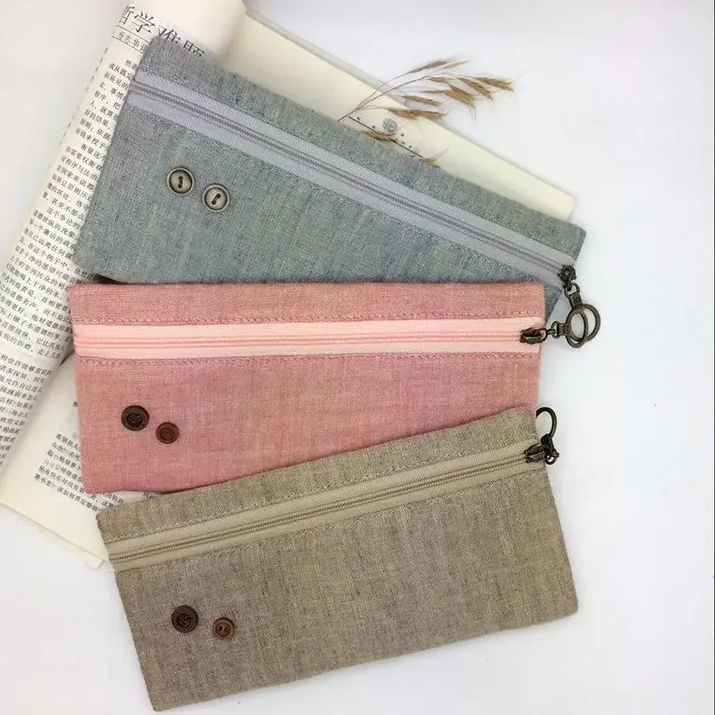 Brief Style School Pencil Case Flax Students Pencil Bag Flax Fibre Natural Stationery Storage Pen Bag
Brief Style School Pencil Case Flax Students Pencil Bag Flax Fibre Natural Stationery Storage Pen Bag