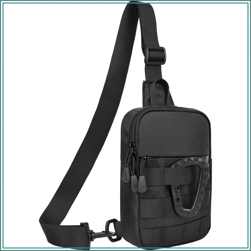 Small Sling Bag for Men, Tactical Waterproof Utility EDC Mini Crossbody Chest Bag for Travel Work Sport
Small Sling Bag for Men, Tactical Waterproof Utility EDC Mini Crossbody Chest Bag for Travel Work Sport