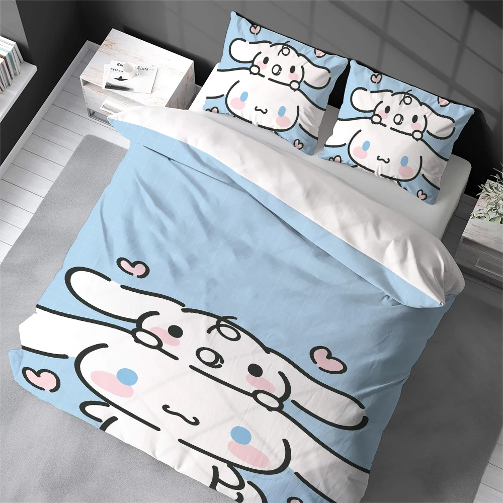 C-Cinnamoroll Cute Duvet Cover Set Home Style Bedding Soft Laundry Cotton Bed 3 Piece Set Student Dormitory Gift
C-Cinnamoroll Cute Duvet Cover Set Home Style Bedding Soft Laundry Cotton Bed 3 Piece Set Student Dormitory Gift