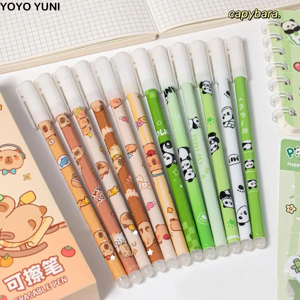 12PCS Creative Cute Capybara Erasable Pen Aesthetic Kawaii Panda Erasable Pen Blue Ink 0.5mm Student Gel Pen Writing Supply
12PCS Creative Cute Capybara Erasable Pen Aesthetic Kawaii Panda Erasable Pen Blue Ink 0.5mm Student Gel Pen Writing Supply