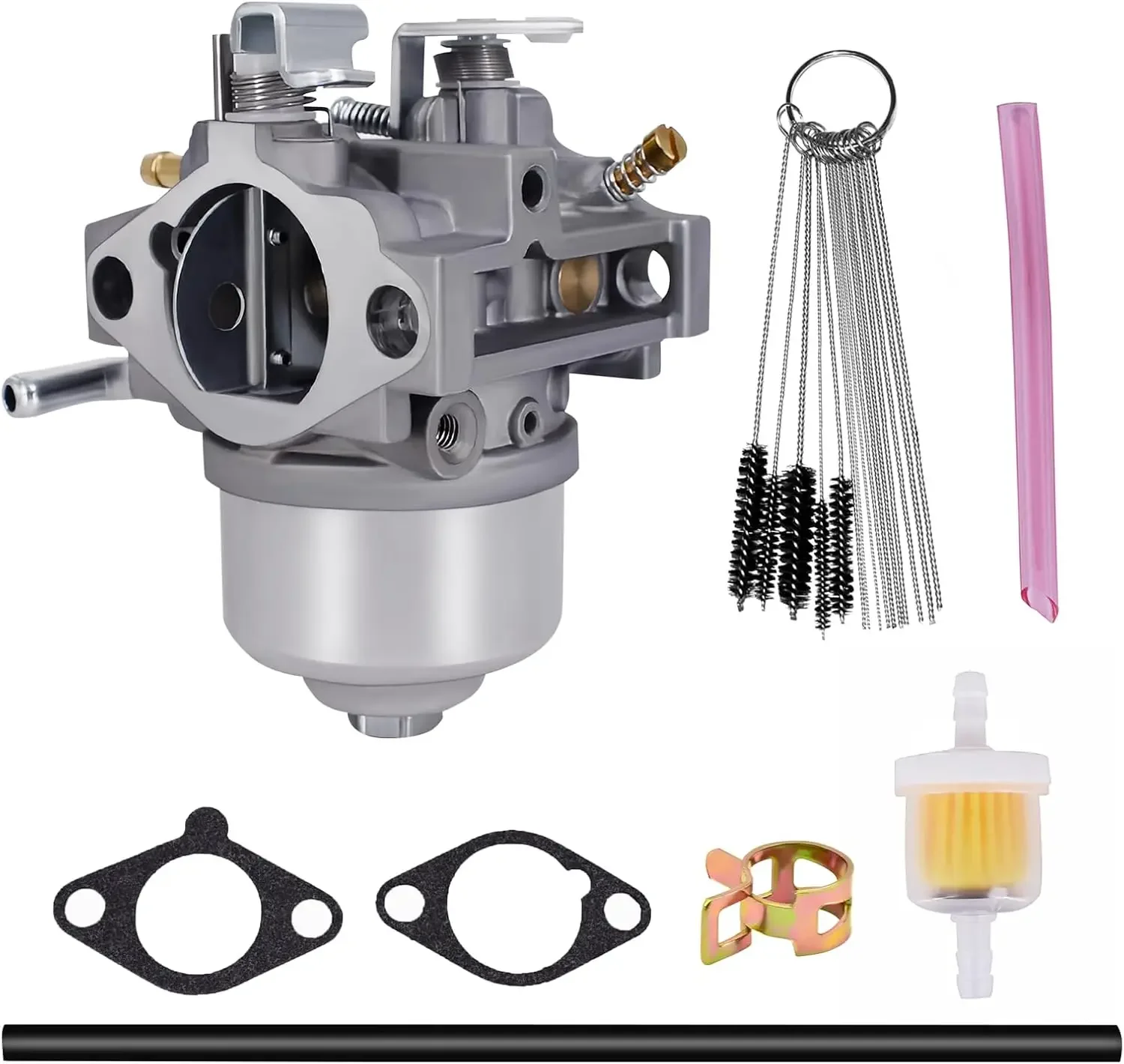 Carburetor for Kawasaki FB460V 4 Stroke Engine 15003-2796 15003-2777 Carb with Gaskets Filter Clamp Fuel Line Cleaner Tool Kit
Carburetor for Kawasaki FB460V 4 Stroke Engine 15003-2796 15003-2777 Carb with Gaskets Filter Clamp Fuel Line Cleaner Tool Kit