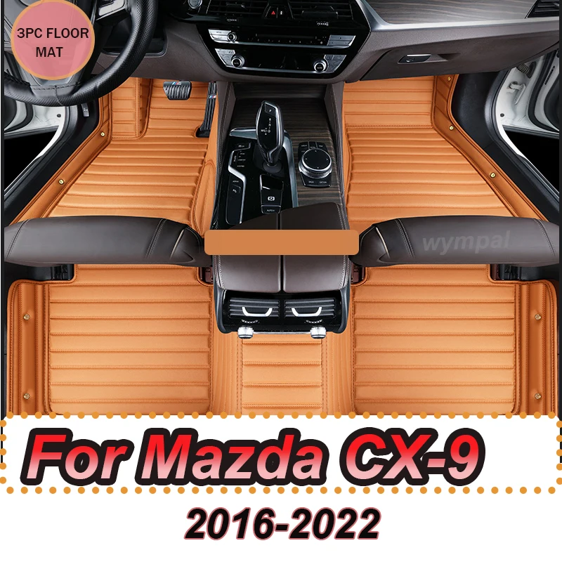 LUXURY Car Floor Mats For Mazda CX-9 TC 2016~2022 CX9 CX 9 Waterproof Rugs Carpet Leather Mat Interior Parts Car Accessories 
LUXURY Car Floor Mats For Mazda CX-9 TC 2016~2022 CX9 CX 9 Waterproof Rugs Carpet Leather Mat Interior Parts Car Accessories