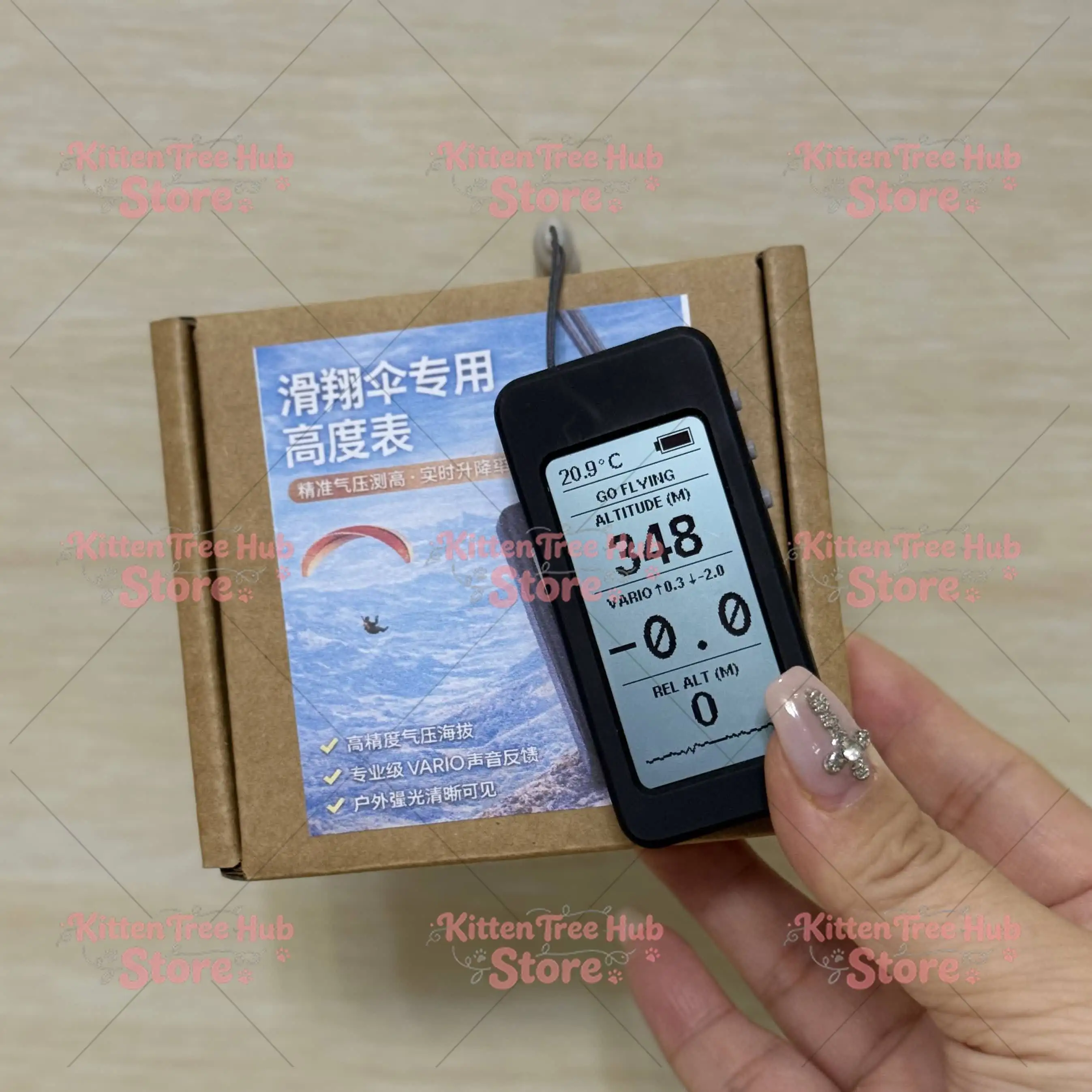 Flying Variometer Altimeter for Paragliding High Precision Portable Altitude Meter
Flying Variometer Altimeter for Paragliding High Precision Portable Altitude Meter