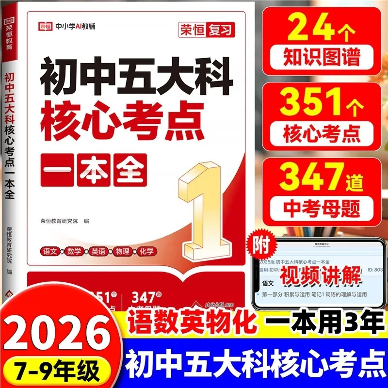 Core Exam Points for The Five Major Subjects in Junior Hight School, Including Language, Maths, English, Physics
Core Exam Points for The Five Major Subjects in Junior Hight School, Including Language, Maths, English, Physics