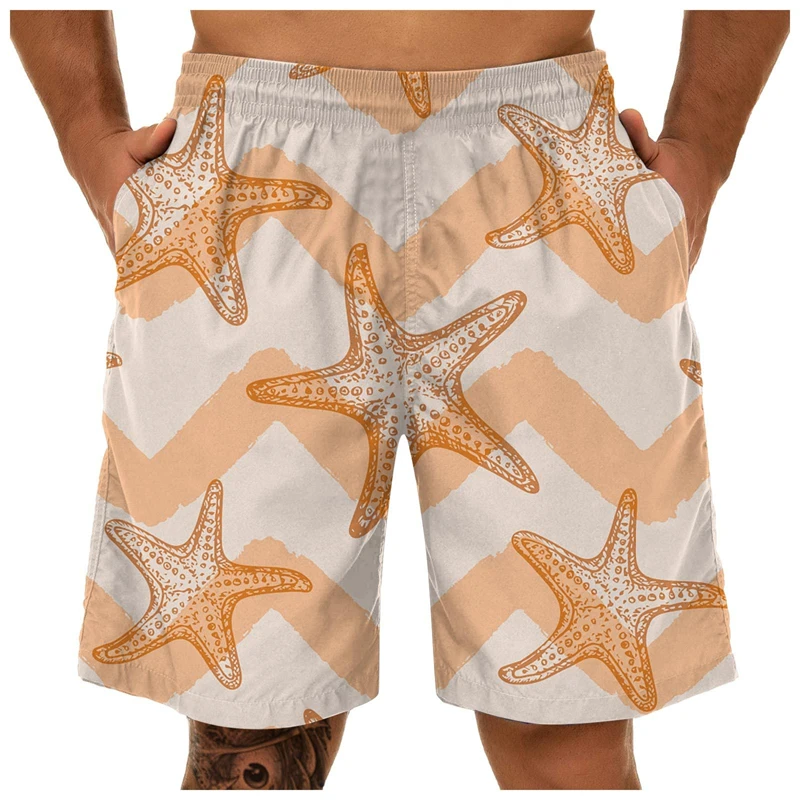 Fashion Summer Starfish Print Board Shorts Men's Clothing 3d Stripe Design Quick Dry Sport Beach Short Outdoor Trend Swim Trunks
Fashion Summer Starfish Print Board Shorts Men's Clothing 3d Stripe Design Quick Dry Sport Beach Short Outdoor Trend Swim Trunks