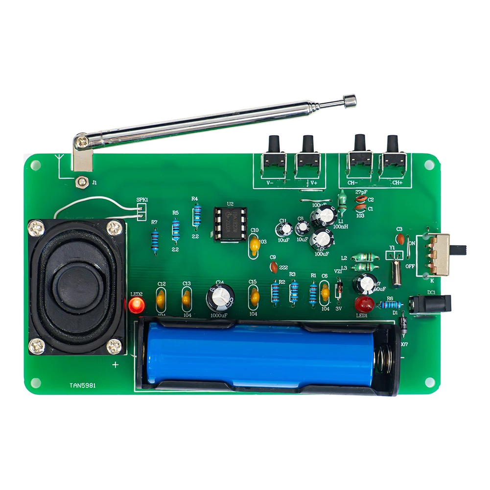 1PC FM Radio Kit Electronic Digital Channel Adjustment 65-108MHz Wide FM Frequency Range DIY Welding Practice Assembly Parts
1PC FM Radio Kit Electronic Digital Channel Adjustment 65-108MHz Wide FM Frequency Range DIY Welding Practice Assembly Parts